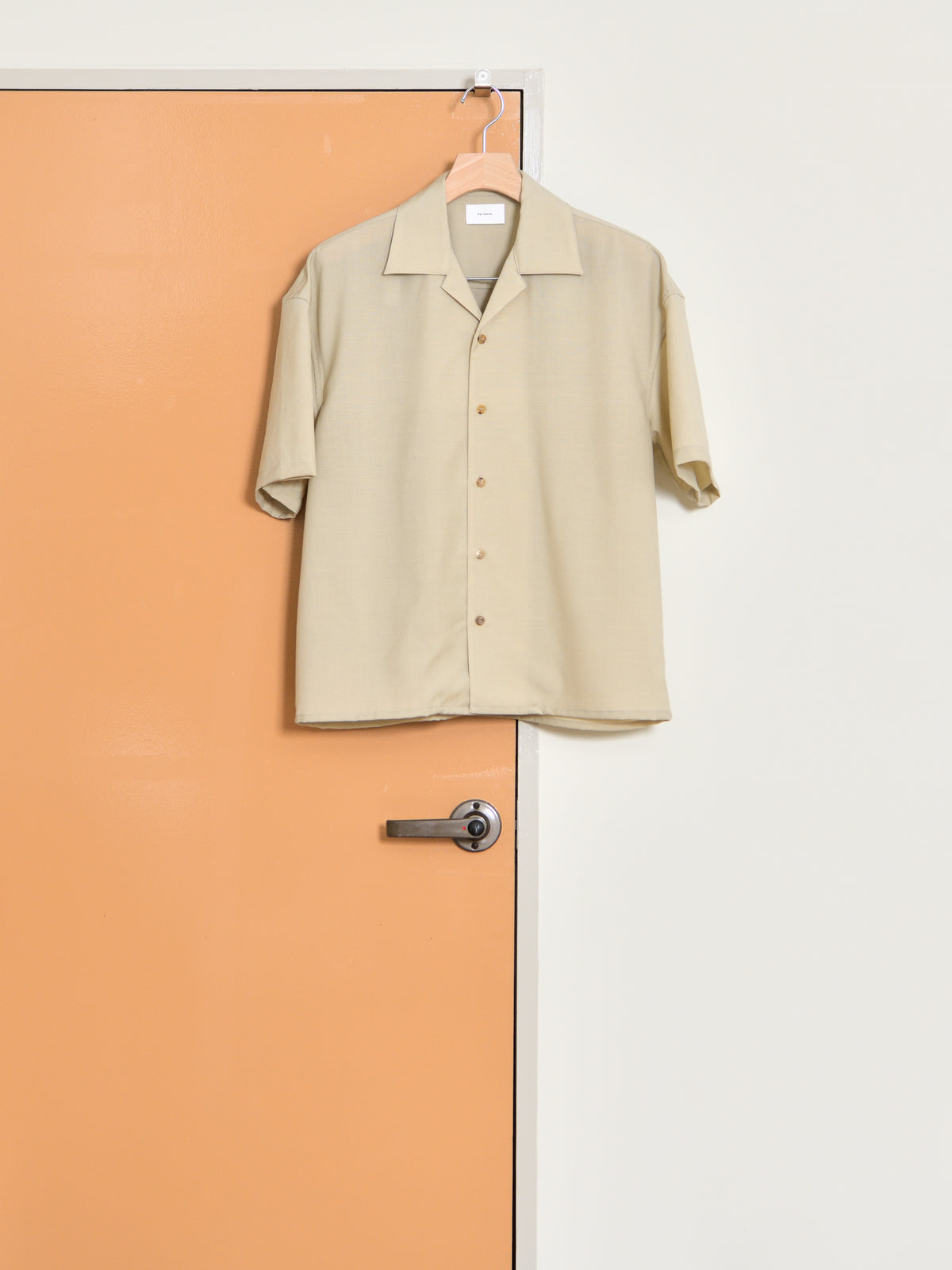 refomed リフォメッド WOOL DRIFT RESH-YN02 モヘア ウール シャツ 半袖シャツ  快適 セットアップ 夏 春 ベージュ ナチュラル 愛知県 名古屋 丸の内 セレクトショップ THIRD PLACE サードプレイス