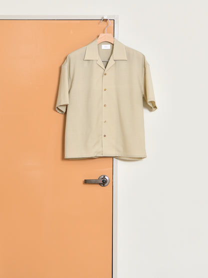refomed リフォメッド WOOL DRIFT RESH-YN02 モヘア ウール シャツ 半袖シャツ  快適 セットアップ 夏 春 ベージュ ナチュラル 愛知県 名古屋 丸の内 セレクトショップ THIRD PLACE サードプレイス