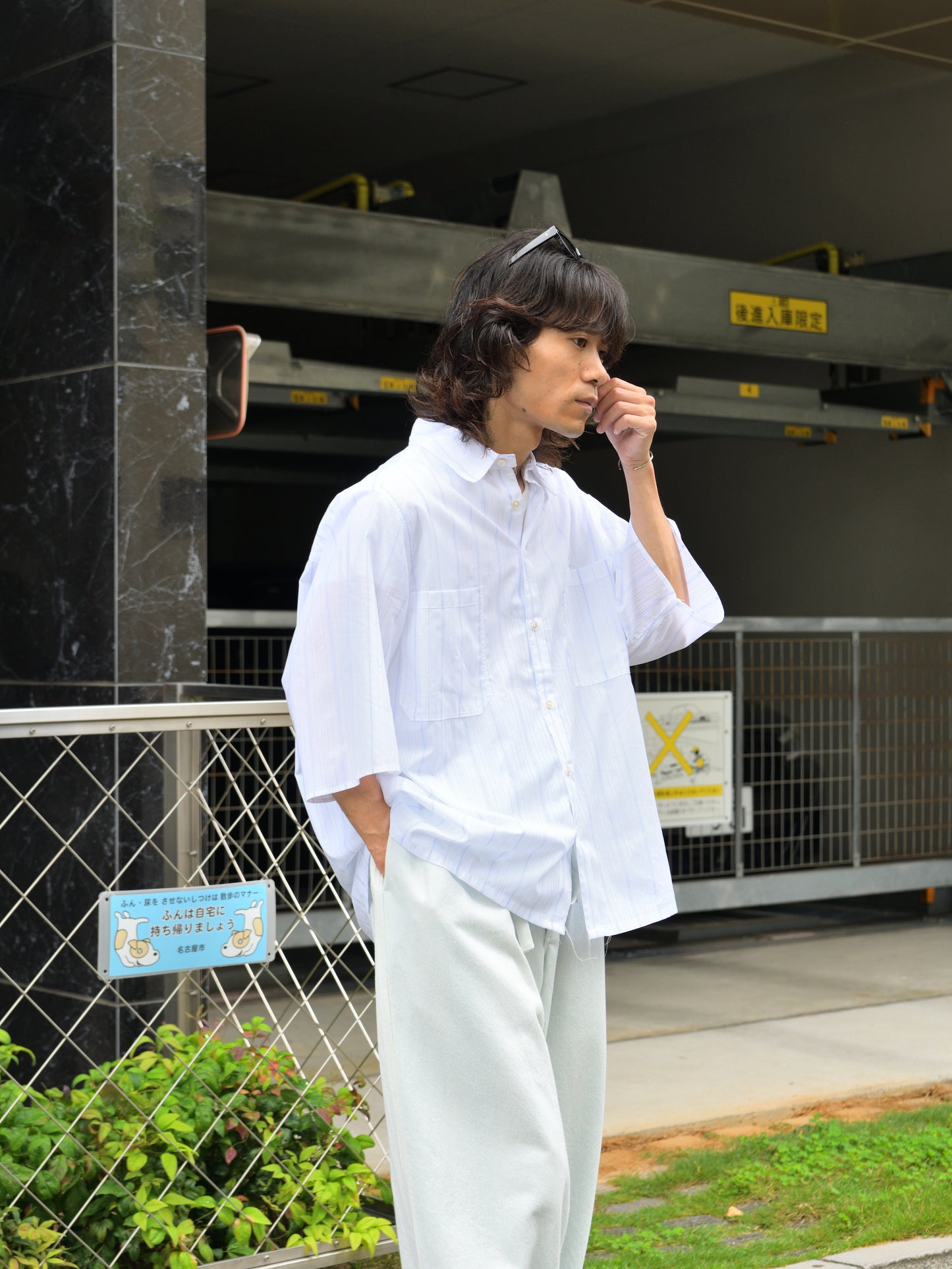 CAMIEL FORTGENS カミエルフォートヘンス BOXY SHIRT CF.21.04.01.02 ストライプ コットン オランダ 夏 春 秋 ベージュ ナチュラル 愛知県 名古屋 丸の内 セレクトショップ THIRD PLACE サードプレイス
