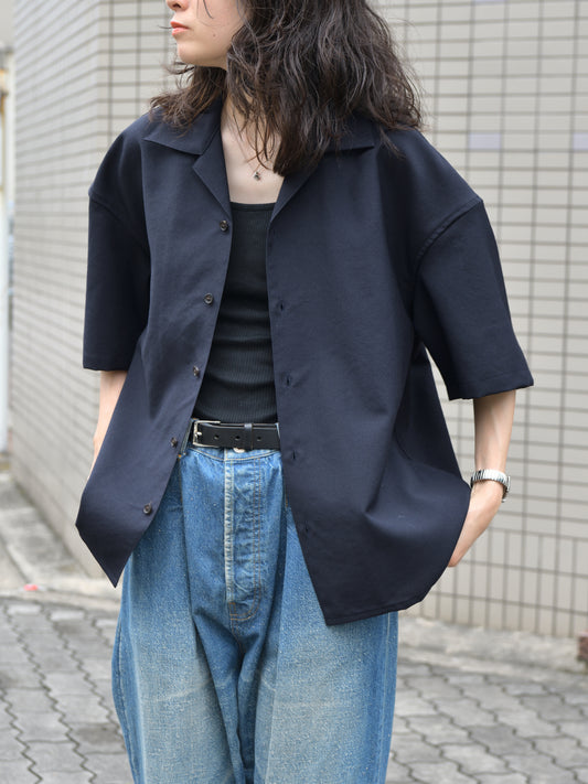 refomed リフォメッド WOOL DRIFT RESH-YN02 モヘア ウール シャツ 半袖シャツ  快適 セットアップ 夏 春 ネイビー 愛知県 名古屋 丸の内 セレクトショップ THIRD PLACE サードプレイス