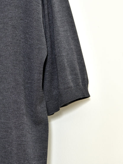 MEIAS メイアス シルク ニット SILK KNIT POLO SHIRTS SLPO-6S20-TP  別注 チャコール エクスクルーシブ 限定 日本取り扱い 名古屋 丸の内 セレクトショップ THIRD PLACE サードプレイス