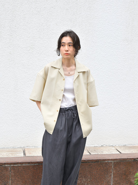 refomed リフォメッド WOOL DRIFT RESH-YN02 モヘア ウール シャツ 半袖シャツ  快適 セットアップ 夏 春 ベージュ ナチュラル 愛知県 名古屋 丸の内 セレクトショップ THIRD PLACE サードプレイス