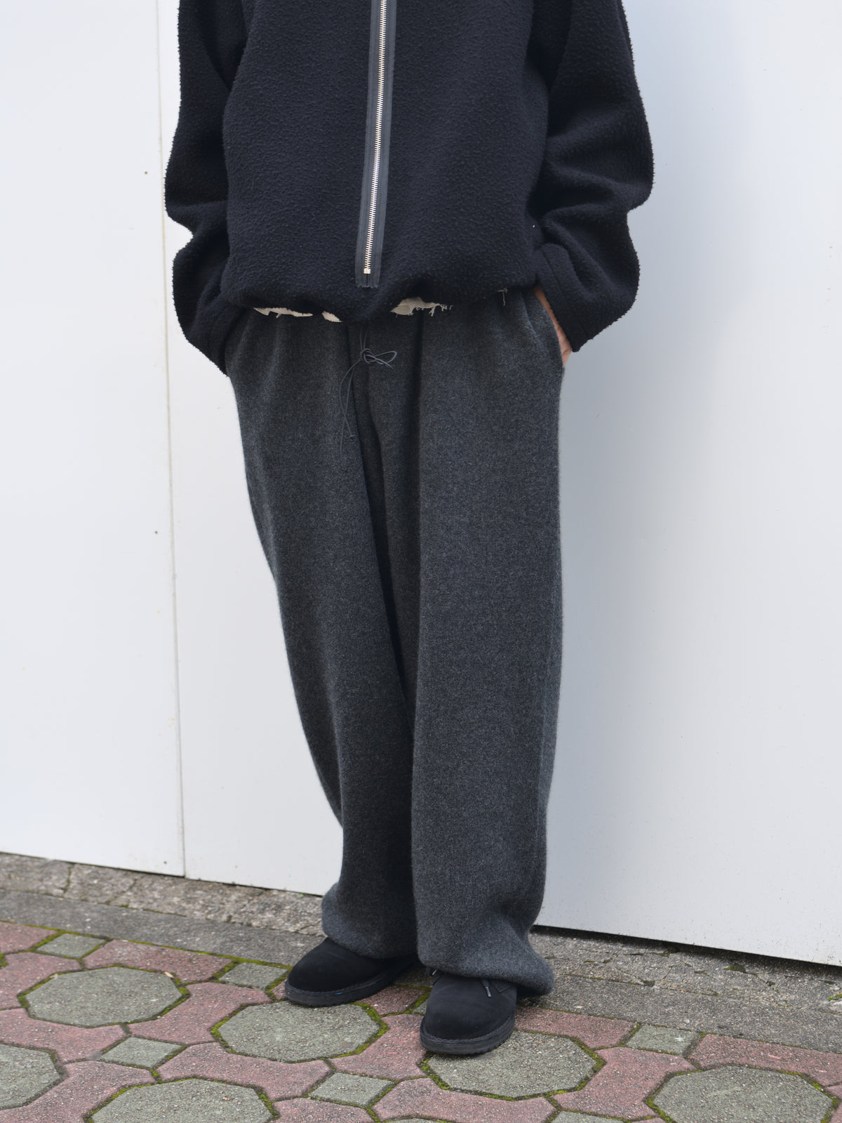YOKE ヨーク Cashmere Knit Pants YK26FW01417S CHARCOAL チャコール カシミア スウェット 26FW 日本取り扱い 名古屋 丸の内 セレクトショップ THIRD PLACE サードプレイス
