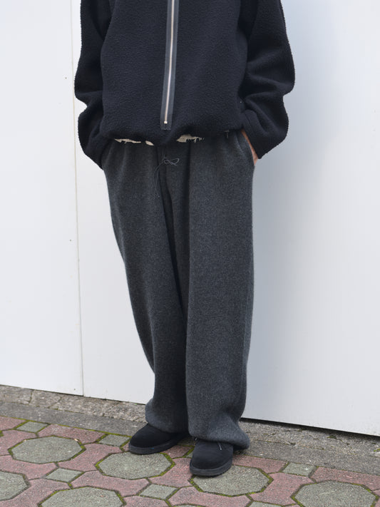 YOKE ヨーク Cashmere Knit Pants YK26FW01417S CHARCOAL チャコール カシミア スウェット 26FW 日本取り扱い 名古屋 丸の内 セレクトショップ THIRD PLACE サードプレイス