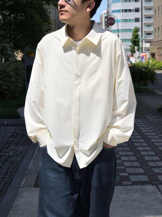 HIKING PATROL ハイキングパトロール SS26108 ALIGN BUTTON UP SHIRT オフホワイト offwhite ナイロンジャケット 北欧 ノルウェー アウトドア 都会 26SS 愛知県 名古屋 丸の内 セレクトショップ THIRD PLACE サードプレイス