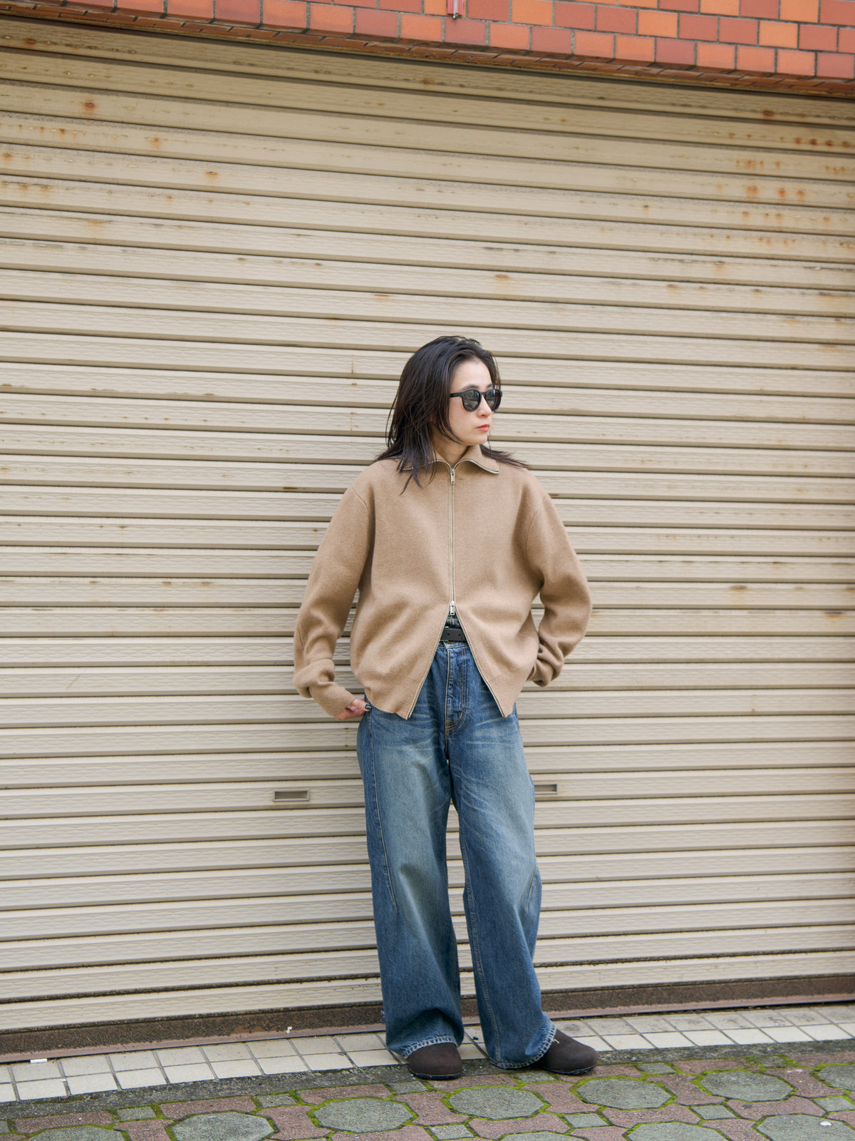 YOKE ヨーク Cashmere Highneck Zip Blouson YK26FW01387S BEAGE ベージュ カシミア スウェット 26FW 日本取り扱い 名古屋 丸の内 セレクトショップ THIRD PLACE サードプレイス