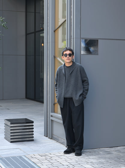 YOKE ヨーク Cashmere Crewneck Sweater YK26FW01389S CHARCOAL チャコール カシミア スウェット 26FW 日本取り扱い 名古屋 丸の内 セレクトショップ THIRD PLACE サードプレイス