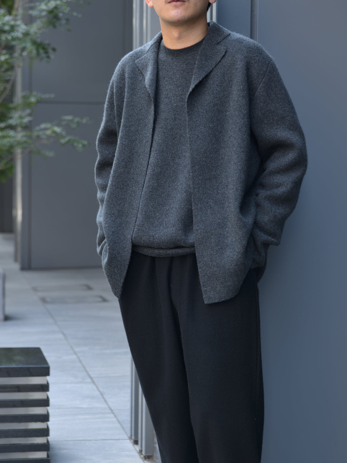 YOKE ヨーク Cashmere Crewneck Sweater YK26FW01389S CHARCOAL チャコール カシミア スウェット 26FW 日本取り扱い 名古屋 丸の内 セレクトショップ THIRD PLACE サードプレイス