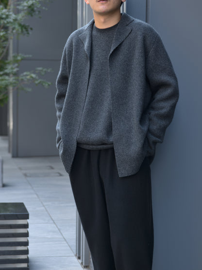 YOKE ヨーク Cashmere Crewneck Sweater YK26FW01389S CHARCOAL チャコール カシミア スウェット 26FW 日本取り扱い 名古屋 丸の内 セレクトショップ THIRD PLACE サードプレイス