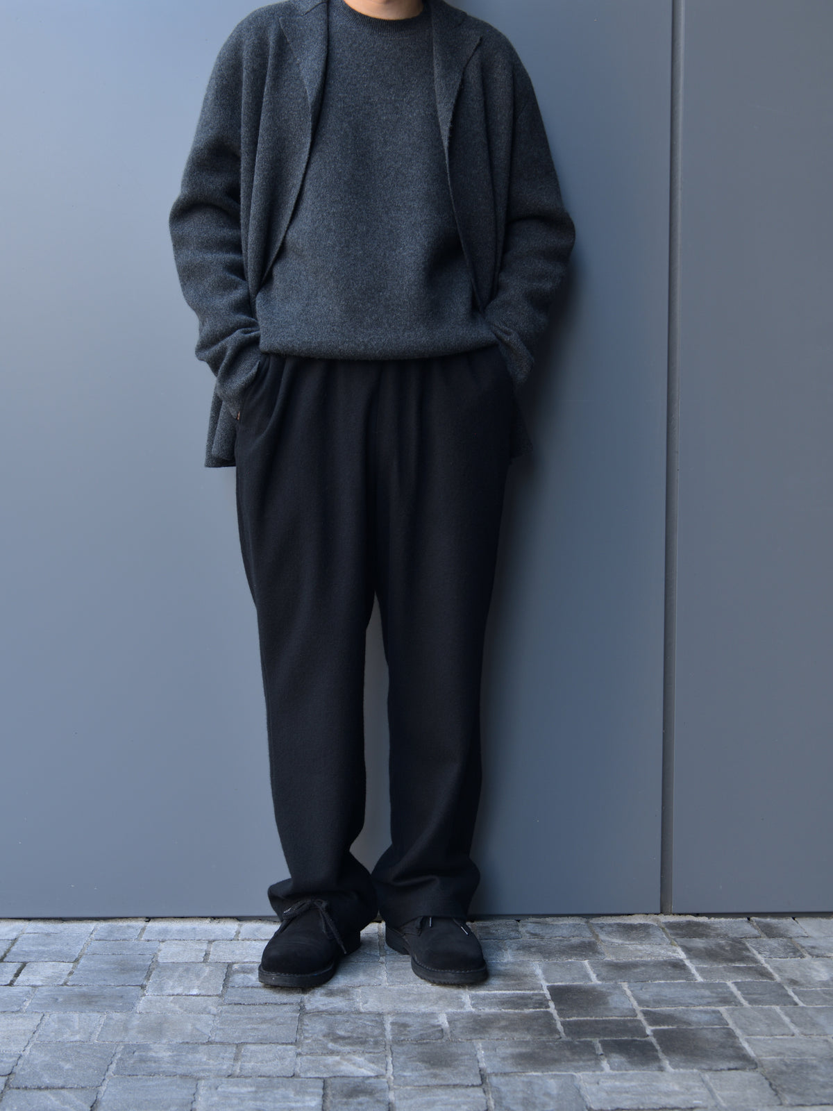 YOKE ヨーク Wool Cashmere Fleece Lounge Pants YK26FW01364P BLACK ブラック カシミア スウェット 26FW 日本取り扱い 名古屋 丸の内 セレクトショップ THIRD PLACE サードプレイス