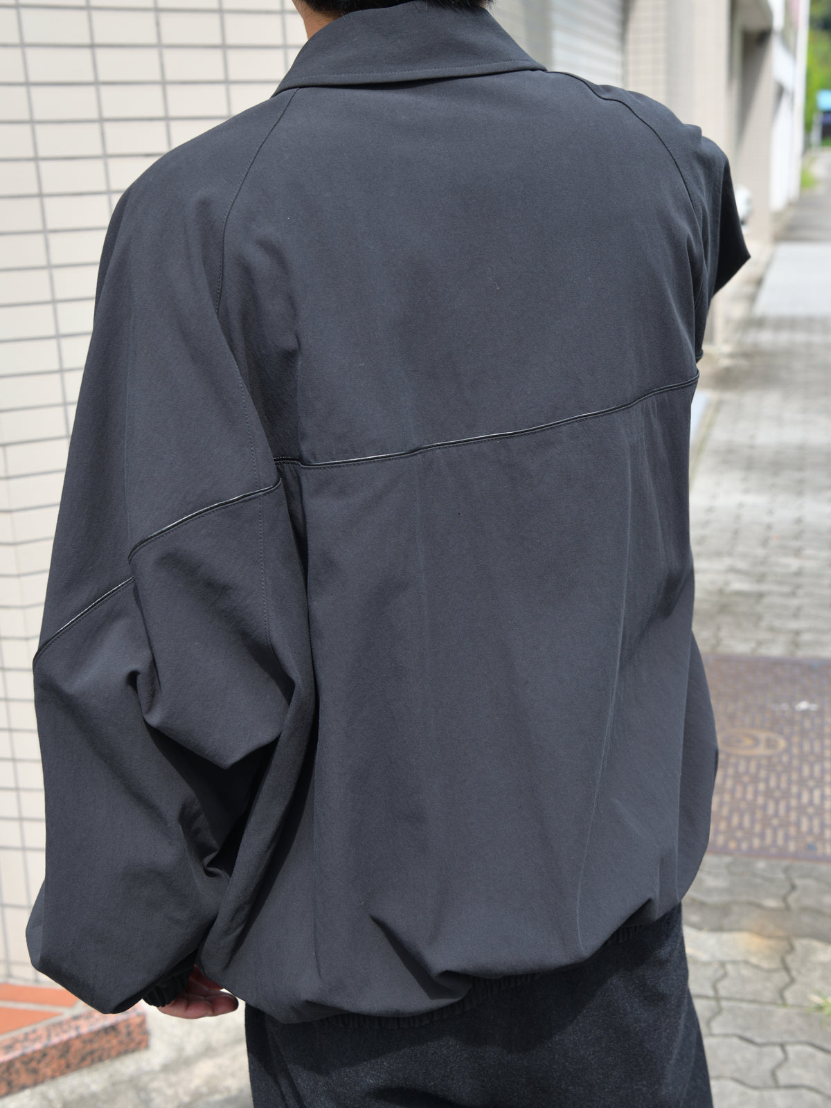 Antwort アントワート LEATHER PIPED COTTON GABADINE JACKET ANT-JK012 BLACK ブラック 26AW 愛知県 名古屋 丸の内 セレクトショップ THIRD PLACE サードプレイス
