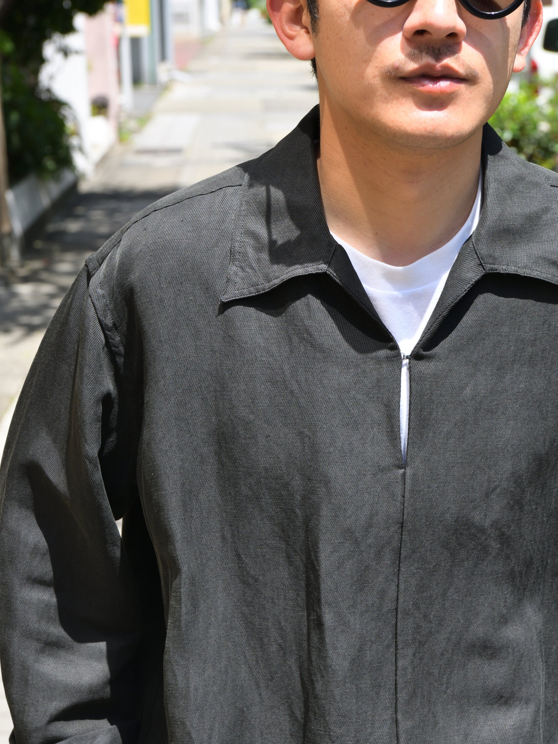 YOKE ヨーク Linen Silk Kersey Double Skipper Shirt YK26SS01208SH スキッパー シャツ シルク リネン 26SS 日本取り扱い 名古屋 丸の内 セレクトショップ THIRD PLACE サードプレイス