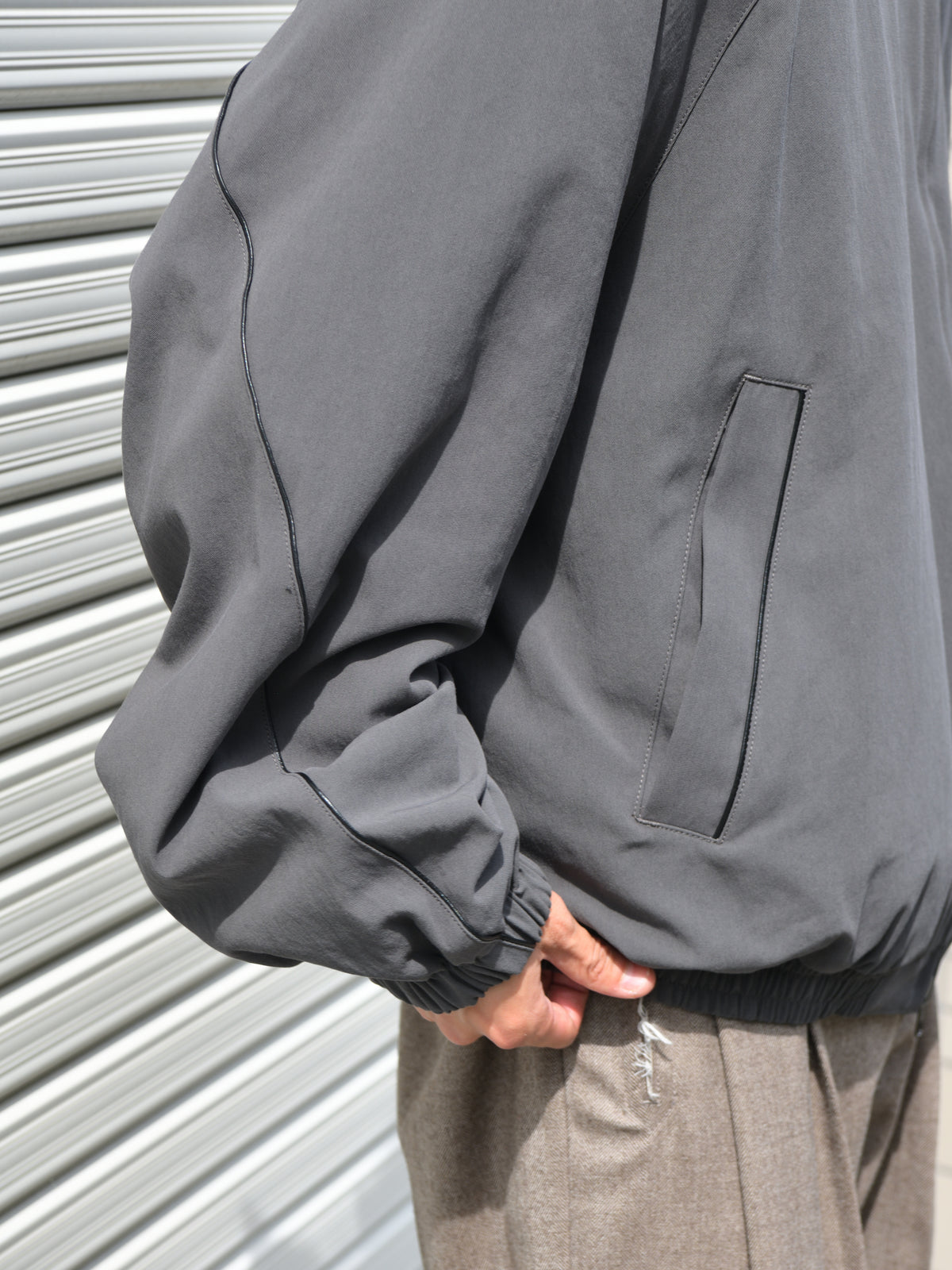 Antwort アントワート LEATHER PIPED COTTON GABADINE JACKET ANT-JK012 GRAY グレー BLACK ブラック 26AW 愛知県 名古屋 丸の内 セレクトショップ THIRD PLACE サードプレイス