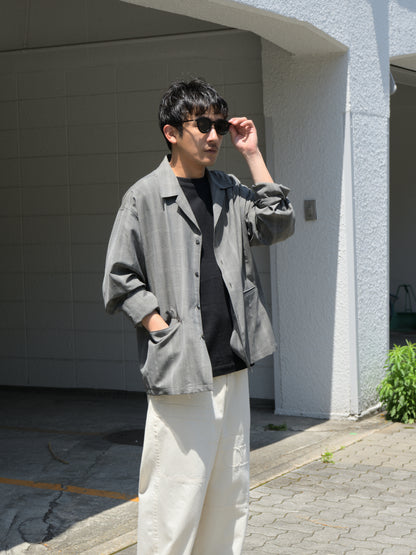 Ernie Palo アーニーパロ Wool Check Shirt Jacket EP11BL04 チェック シャツ ジャケット シルク カシミア ウール 愛知県 名古屋 丸の内 セレクトショップ THIRD PLACE サードプレイス