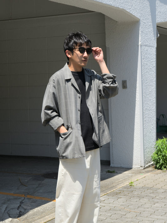 Ernie Palo アーニーパロ Wool Check Shirt Jacket EP11BL04 チェック シャツ ジャケット シルク カシミア ウール 愛知県 名古屋 丸の内 セレクトショップ THIRD PLACE サードプレイス