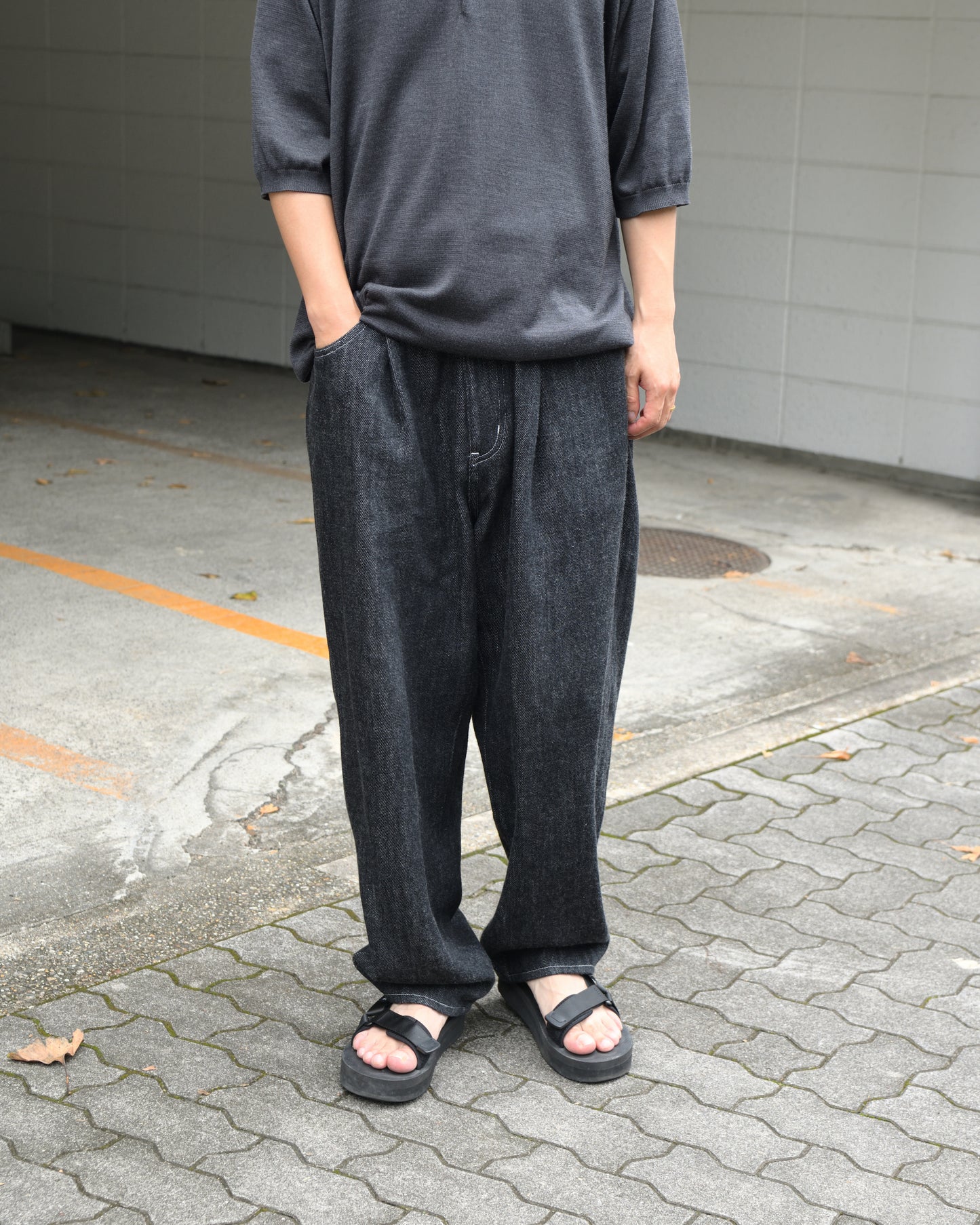 WELCOME-RAIN for THIRD PLACE "5Pocket Denim (BLACK)" 別注 デニム アイボリー BLACK ブラック 新色 ウェルカムレイン日本 名古屋 丸の内 セレクトショップ THIRD PLACE サードプレイス 春夏秋冬