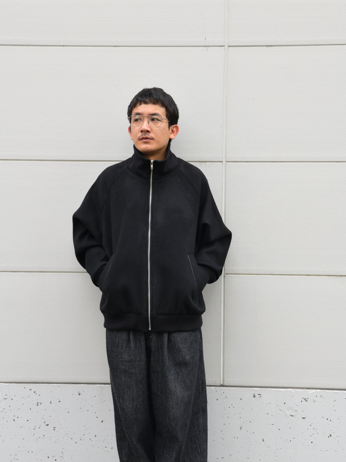 Antwort "WOOL CASHMERE DRIVERS JACKET(BLACK)"
