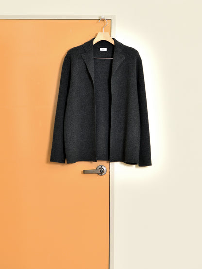 YOKE ヨーク Cashmere Knit Jakcet YK26FW01388S CHARCOAL チャコール カシミア スウェット 26FW 日本取り扱い 名古屋 丸の内 セレクトショップ THIRD PLACE サードプレイス