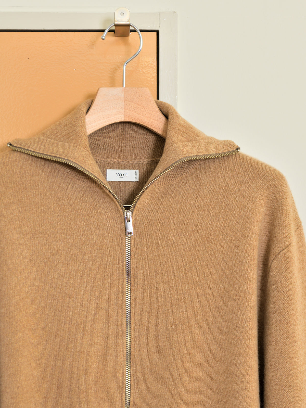 YOKE ヨーク Cashmere Highneck Zip Blouson YK26FW01387S BEAGE ベージュ カシミア スウェット 26FW 日本取り扱い 名古屋 丸の内 セレクトショップ THIRD PLACE サードプレイス