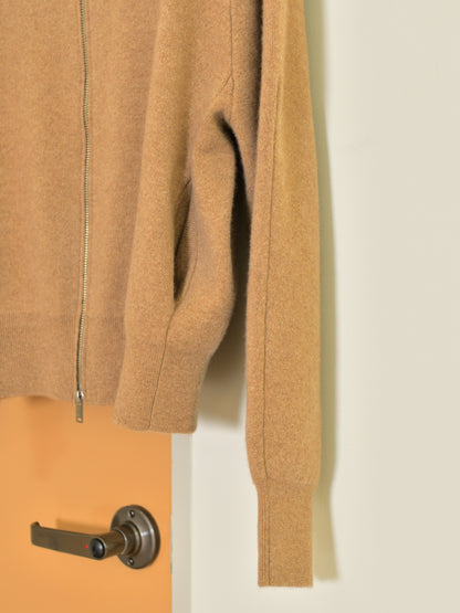 YOKE ヨーク Cashmere Highneck Zip Blouson YK26FW01387S BEAGE ベージュ カシミア スウェット 26FW 日本取り扱い 名古屋 丸の内 セレクトショップ THIRD PLACE サードプレイス