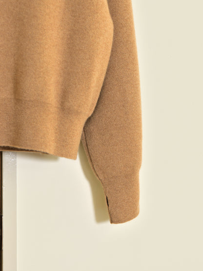YOKE ヨーク Cashmere Highneck Zip Blouson YK26FW01387S BEAGE ベージュ カシミア スウェット 26FW 日本取り扱い 名古屋 丸の内 セレクトショップ THIRD PLACE サードプレイス