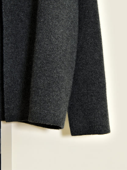 YOKE ヨーク Cashmere Knit Jakcet YK26FW01388S CHARCOAL チャコール カシミア スウェット 26FW 日本取り扱い 名古屋 丸の内 セレクトショップ THIRD PLACE サードプレイス