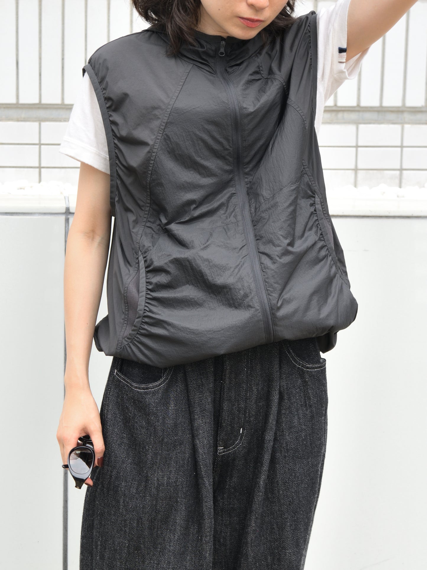HIKING PATROL ハイキングパトロール SS26008 ORBIT LT TECHNICAL VEST  チャコール ブラック ナイロンベスト 北欧 ノルウェー アウトドア 都会 26SS 愛知県 名古屋 丸の内 セレクトショップ THIRD PLACE サードプレイス