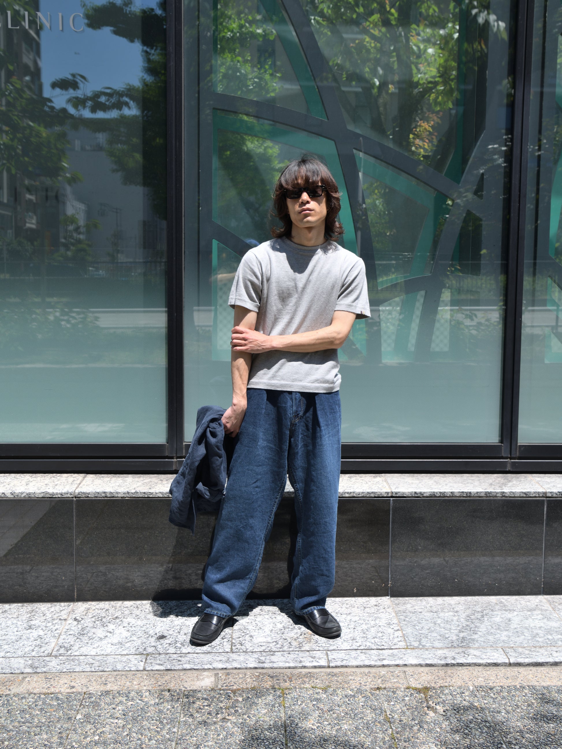 extreme cashmere エクストリームカシミヤ cuba n.268 GREY グレー カシミヤ コットン ユニセックス オランダ 26SS 日本取り扱い 名古屋 丸の内 セレクトショップ THIRD PLACE サードプレイス