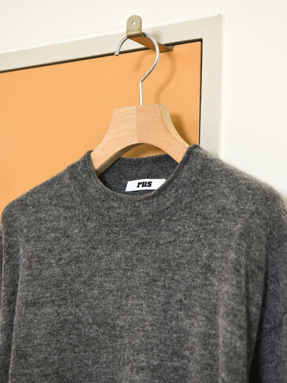 rus ルース KARAMU sweater GRAPHITE RU26AW021B グラファイト チャコール グレー カシミア アルパカ スペイン レディース 26FW 日本取り扱い 名古屋 丸の内 セレクトショップ THIRD PLACE サードプレイス