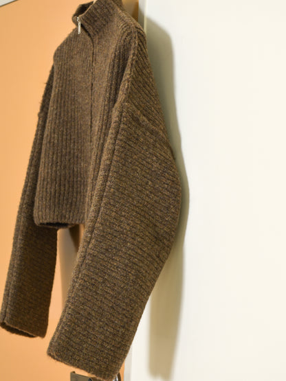 rus ルース HAKO sweater CHOCOLATE RU26AW007A チョコレート ブラウン メリノウール スペイン レディース 26FW 日本取り扱い 名古屋 丸の内 セレクトショップ THIRD PLACE サードプレイス