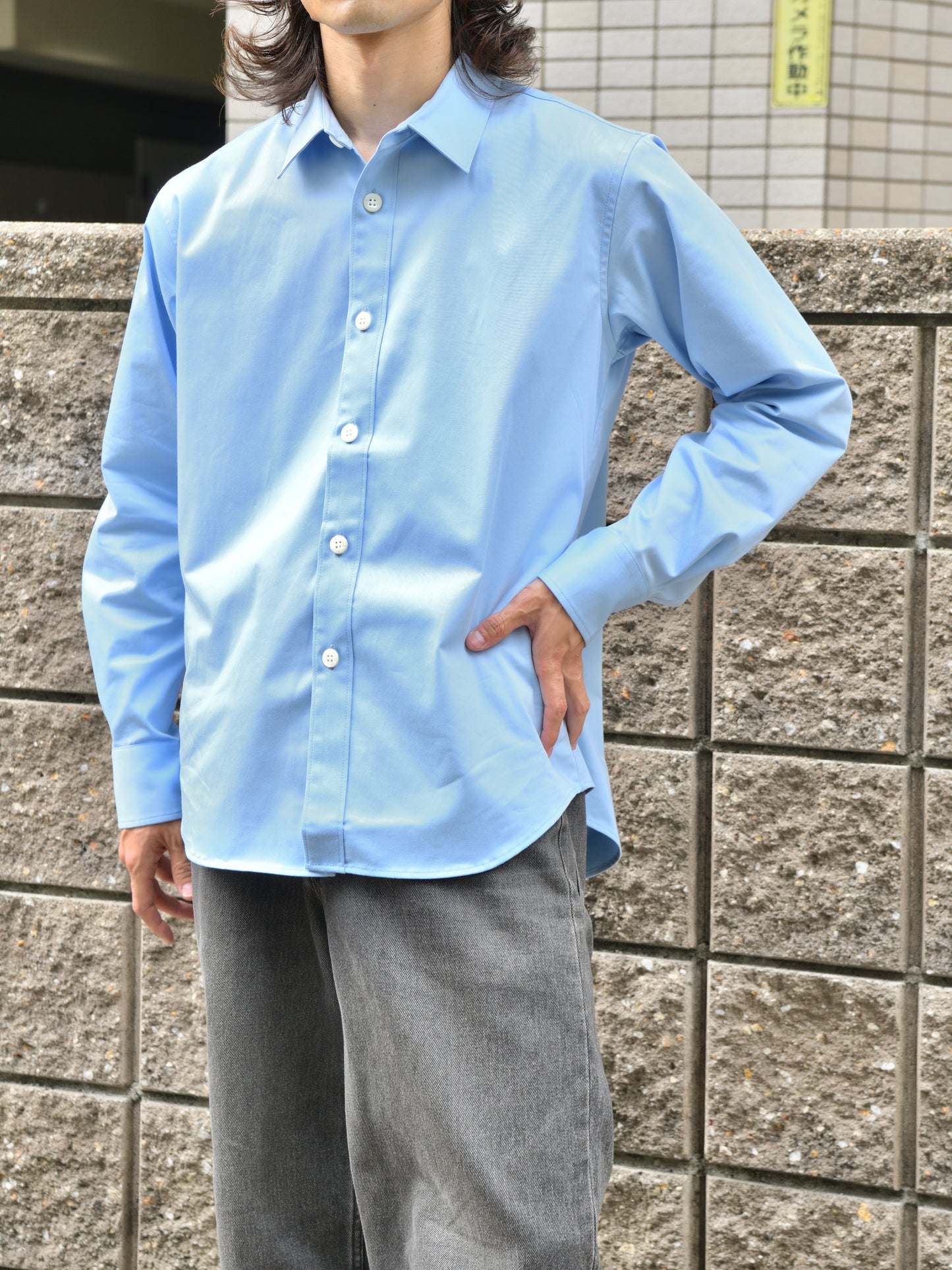 WELL ウェル WT26XX04 BLUE ブルー サックス シャツ Shirt 26AW 愛知県 名古屋 丸の内 セレクトショップ THIRD PLACE サードプレイス
