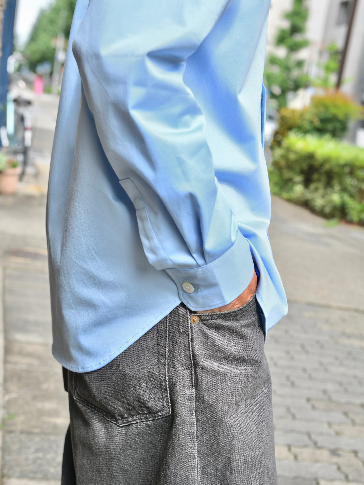 WELL ウェル WT26XX04 BLUE ブルー サックス シャツ Shirt 26AW 愛知県 名古屋 丸の内 セレクトショップ THIRD PLACE サードプレイス