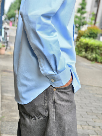 WELL ウェル WT26XX04 BLUE ブルー サックス シャツ Shirt 26AW 愛知県 名古屋 丸の内 セレクトショップ THIRD PLACE サードプレイス