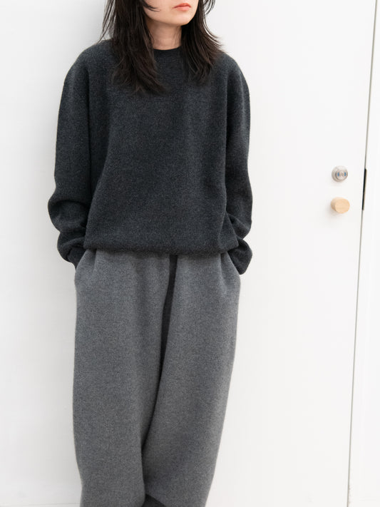 YOKE ヨーク Cashmere Crewneck Sweater YK26FW01389S CHARCOAL チャコール カシミア スウェット 26FW 日本取り扱い 名古屋 丸の内 セレクトショップ THIRD PLACE サードプレイス