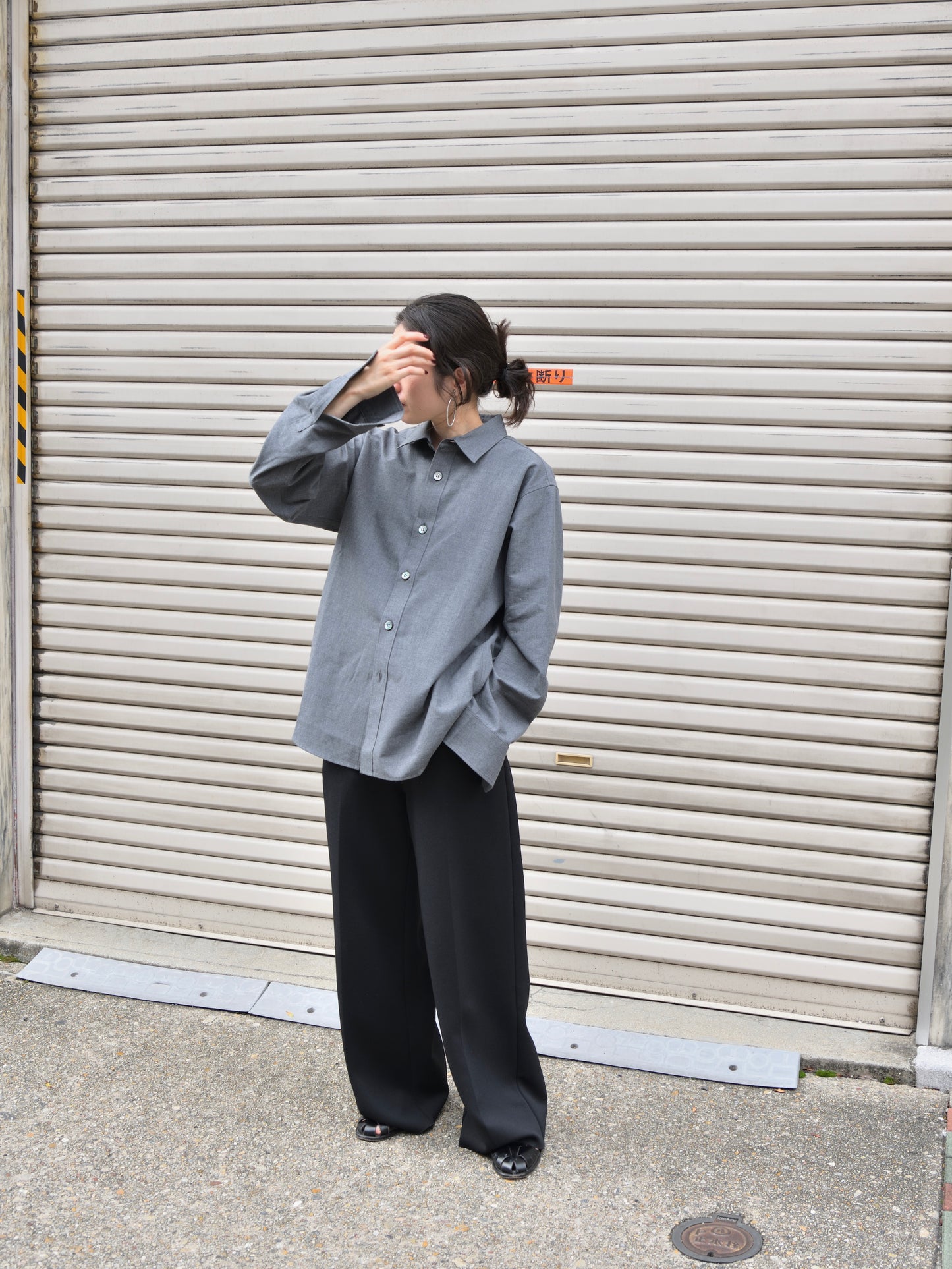 WELL ウェル WT26XX04 グレー チャコール GRAY CHARCOAL シャツ Shirt 26AW 愛知県 名古屋 丸の内 セレクトショップ THIRD PLACE サードプレイス