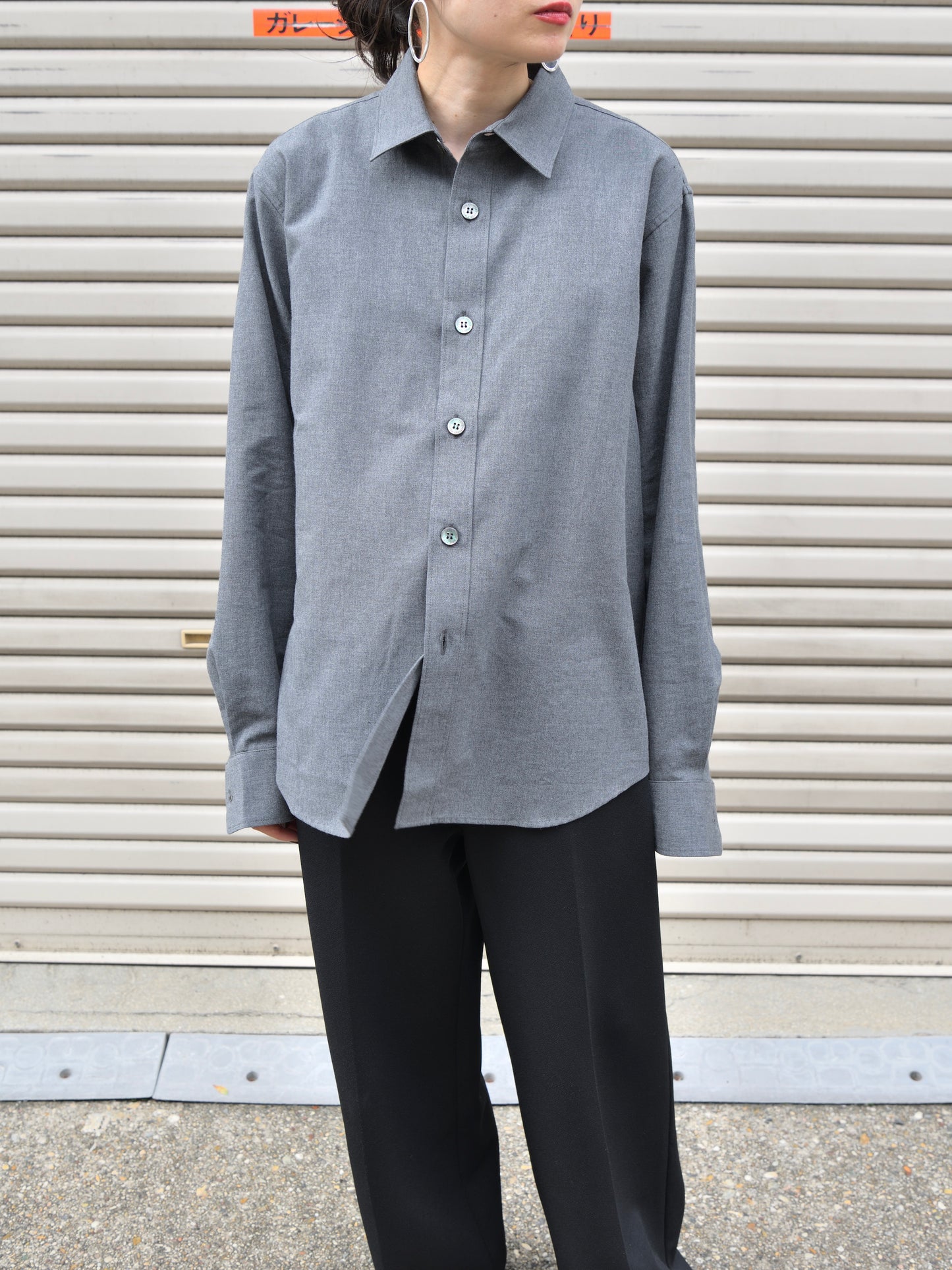 WELL ウェル WT26XX04 グレー チャコール GRAY CHARCOAL シャツ Shirt 26AW 愛知県 名古屋 丸の内 セレクトショップ THIRD PLACE サードプレイス