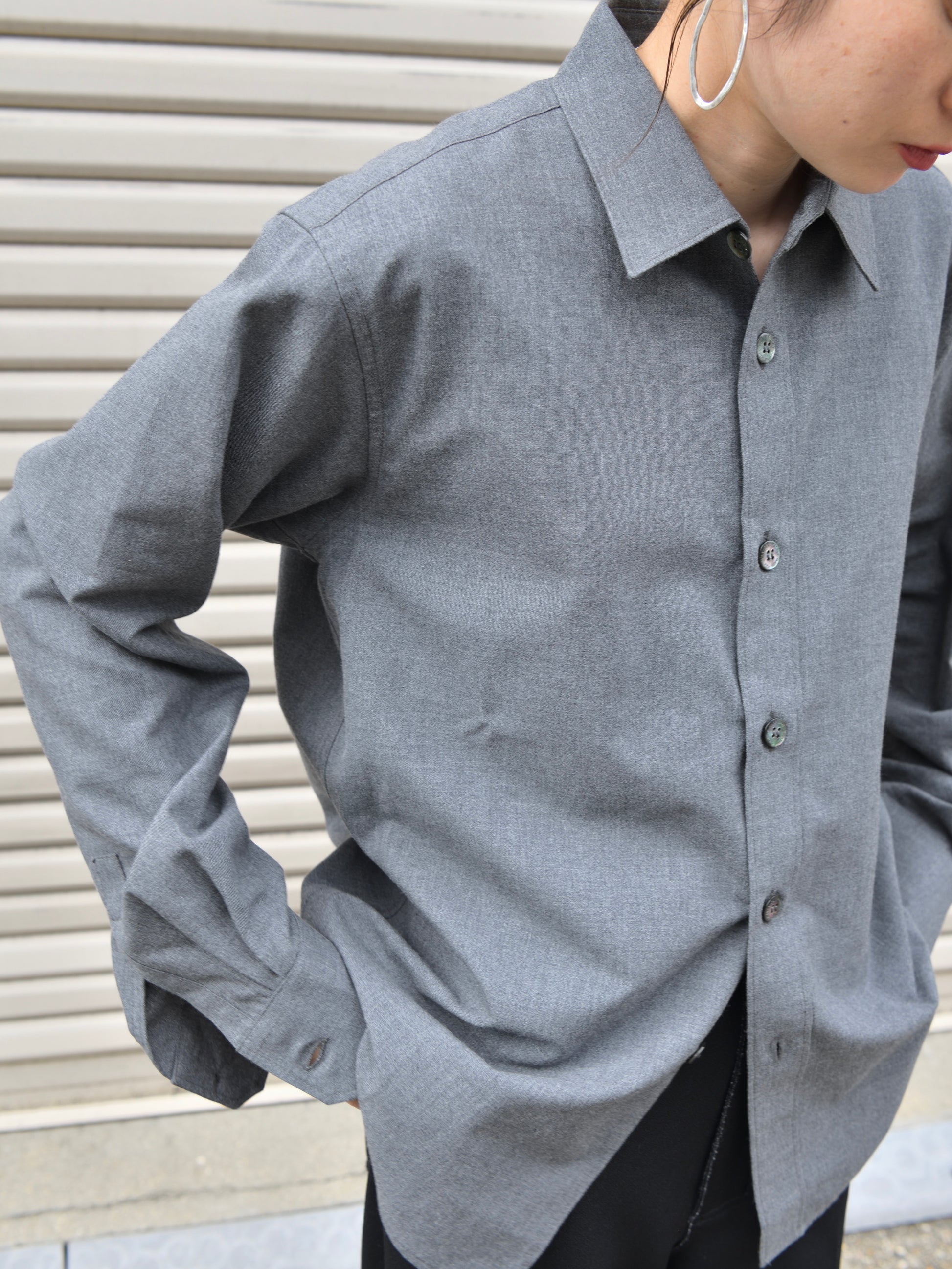 WELL ウェル WT26XX04 グレー チャコール GRAY CHARCOAL シャツ Shirt 26AW 愛知県 名古屋 丸の内 セレクトショップ THIRD PLACE サードプレイス