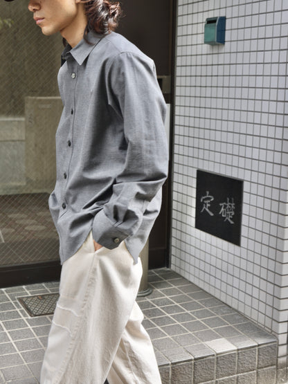 WELL ウェル WT26XX04 グレー チャコール GRAY CHARCOAL シャツ Shirt 26AW 愛知県 名古屋 丸の内 セレクトショップ THIRD PLACE サードプレイス