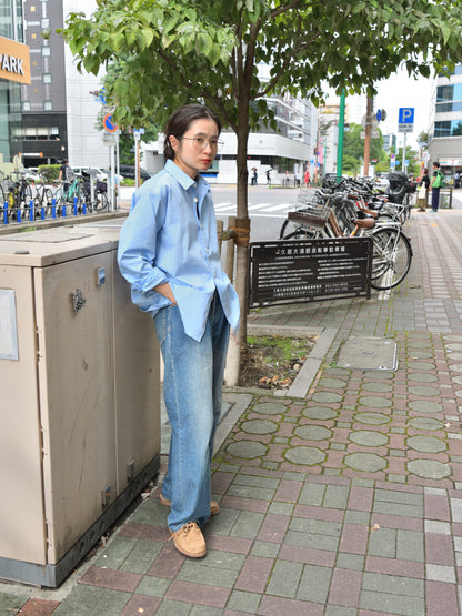 WELL ウェル WT26XX04 BLUE ブルー サックス シャツ Shirt 26AW 愛知県 名古屋 丸の内 セレクトショップ THIRD PLACE サードプレイス