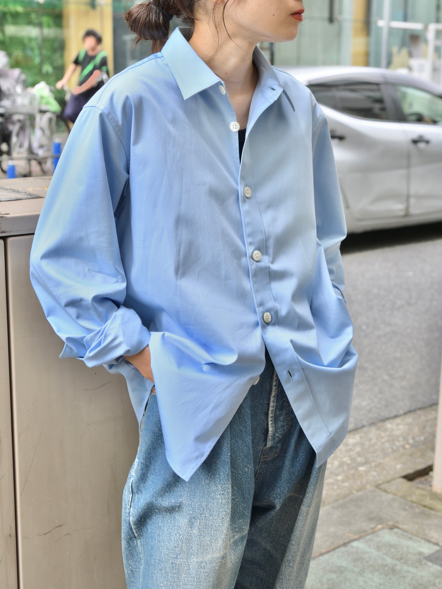 WELL ウェル WT26XX04 BLUE ブルー サックス シャツ Shirt 26AW 愛知県 名古屋 丸の内 セレクトショップ THIRD PLACE サードプレイス