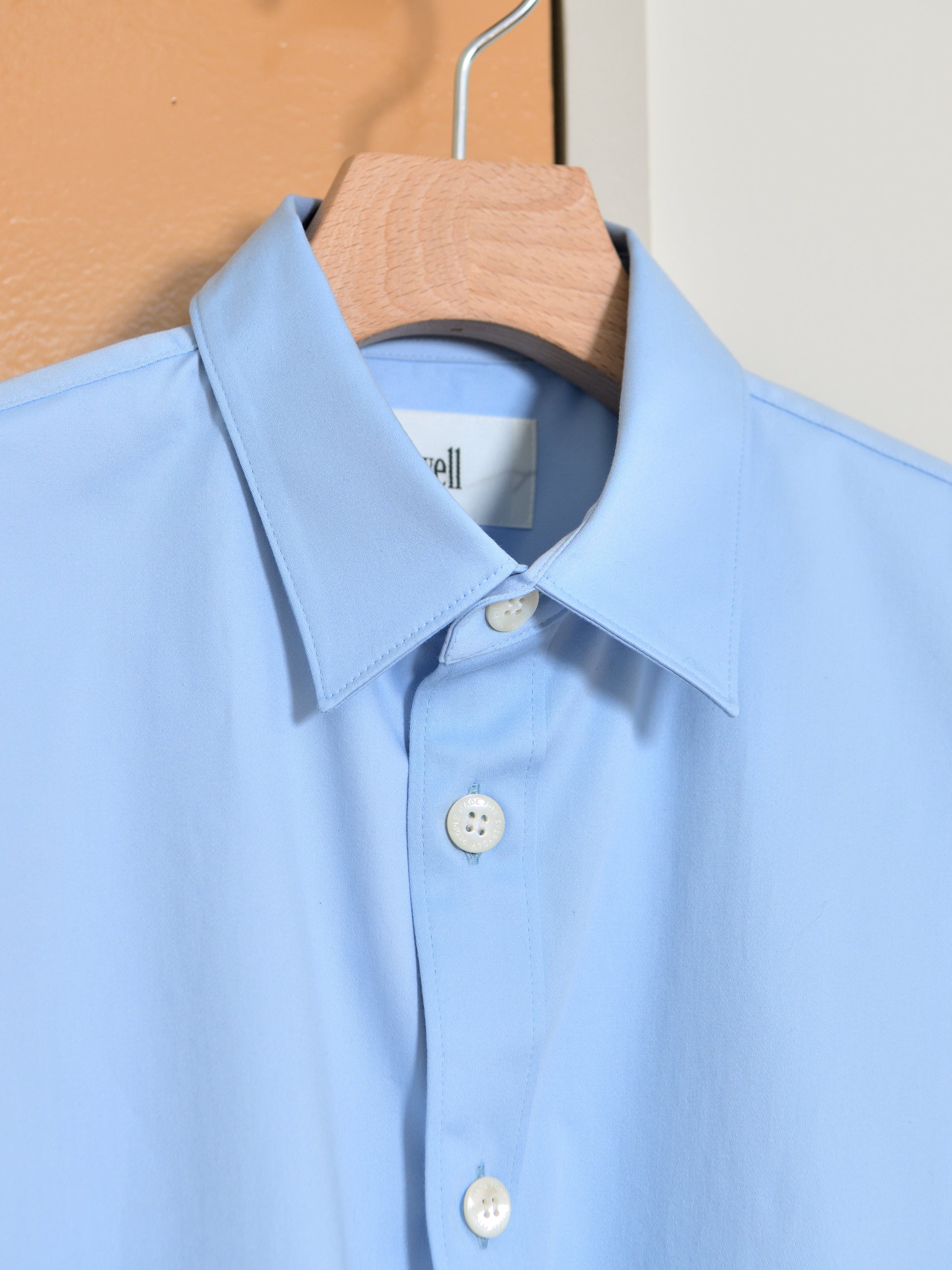WELL ウェル WT26XX04 BLUE ブルー サックス シャツ Shirt 26AW 愛知県 名古屋 丸の内 セレクトショップ THIRD PLACE サードプレイス