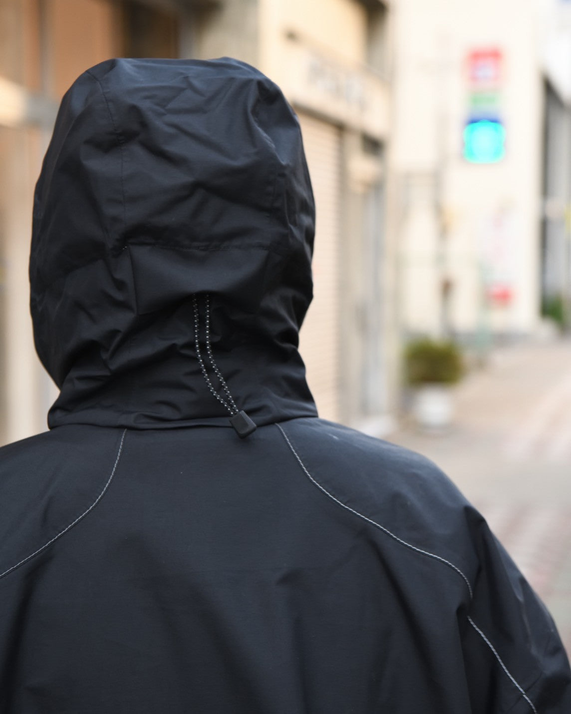 and wander "rain proof coat (BLACK)"