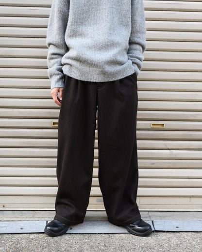 and wander アンドワンダー REWOOL tweed wide pants スラックス  愛知県 名古屋 丸の内 セレクトショップ THIRD PLACE サードプレイス