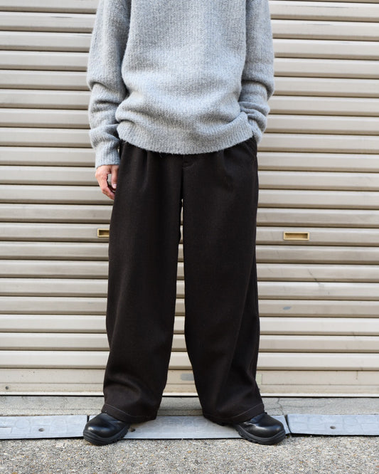 and wander アンドワンダー REWOOL tweed wide pants スラックス  愛知県 名古屋 丸の内 セレクトショップ THIRD PLACE サードプレイス