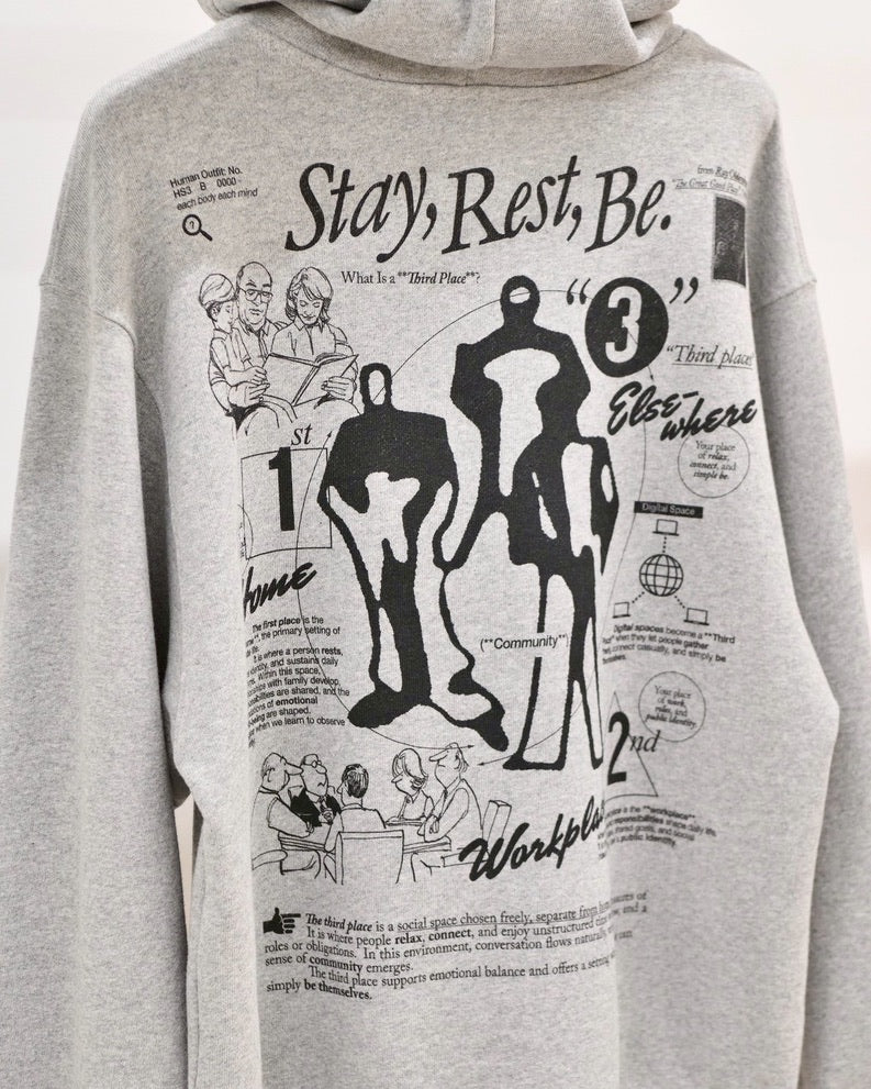 HELS ヘルス 別注 解釈 スウェット パーカー名古屋 丸の内 セレクトショップ THIRD PLACE サードプレイス