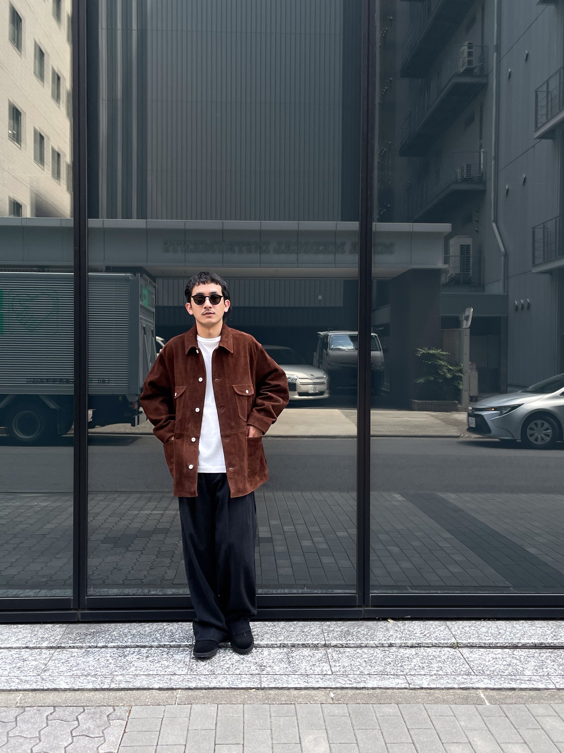 HERILL ヘリル Lambsuede Railroad ChoreJacket 26-011-HL-8090-30 レザージャケット ラムスエード 26AW 愛知県 名古屋 丸の内 セレクトショップ THIRD PLACE サードプレイス