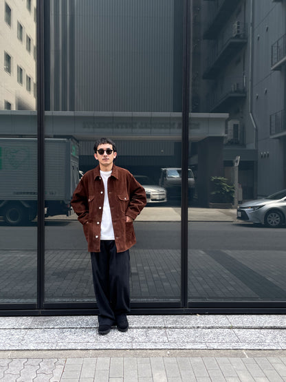 HERILL ヘリル Lambsuede Railroad ChoreJacket 26-011-HL-8090-30 レザージャケット ラムスエード 26AW 愛知県 名古屋 丸の内 セレクトショップ THIRD PLACE サードプレイス