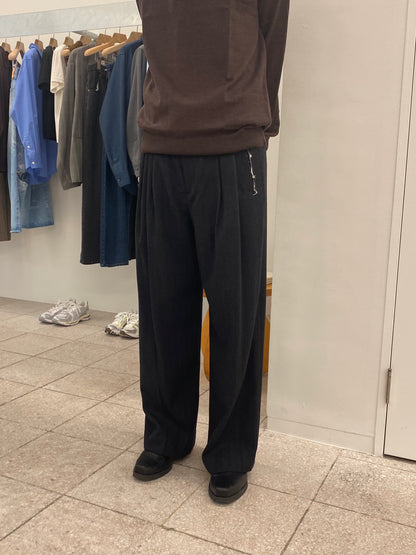 ISSUETHINGS イシューシングス 26b/118-w-00 別注 スラックス BLACK ウール 26AW 愛知県 名古屋 丸の内 ユニセックス セレクトショップ THIRD PLACE サードプレイス