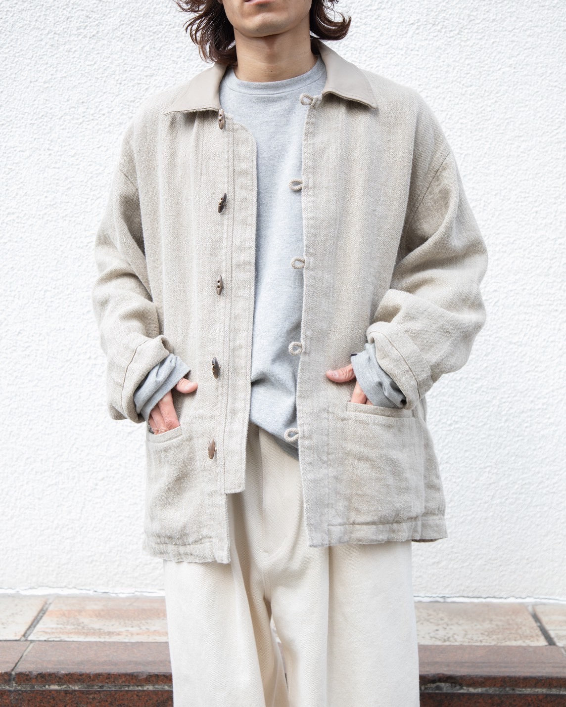 ジャケット・アウター HERILL Linen Duffel Jacket 3 HERILL 