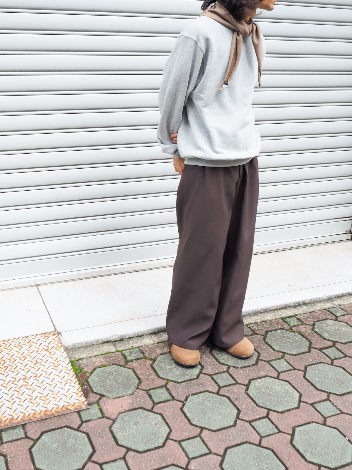 TOZAOU トザオウ Doorman Pants DARK BROWN ブラウン TOZ-26AW-PA0002 トラウザー パンツ スラックス ポリエステル イージーケア ドアマンパンツ 26AW 愛知県 名古屋 丸の内 セレクトショップ THIRD PLACE サードプレイスト